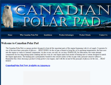 Tablet Screenshot of canadianpolarpad.com